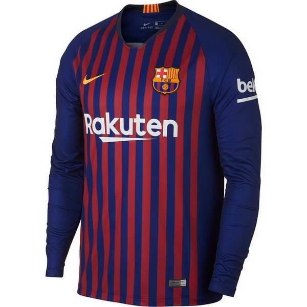 Camiseta Barcelona Primera equipo ML 2018-19 Rojo Azul
